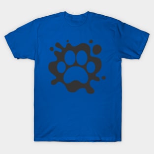 Dog Cat Paw Splash Cute Dog Cat Lover T-Shirt